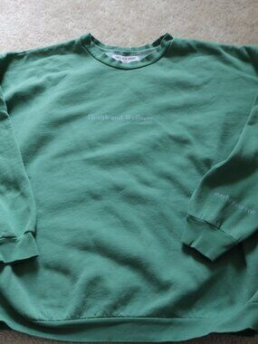 Green 'Health and Wellness' Crewneck Sweatshirt